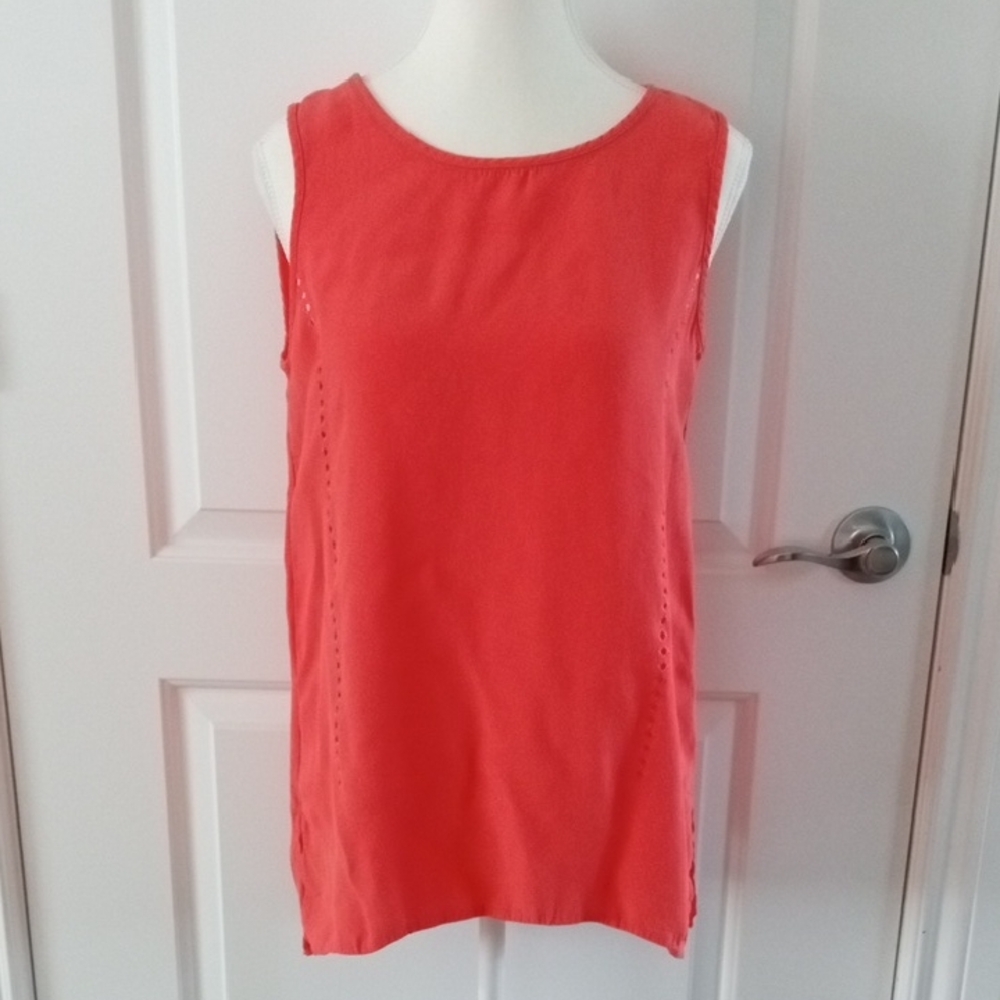 Tristan Coral Sleeveless Blouse
